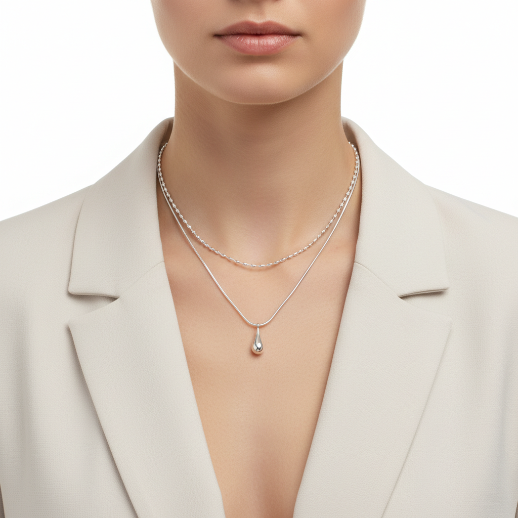 Colar Pingente de Gota