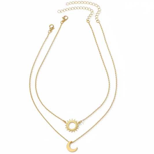 Colar Sol Lua Teste